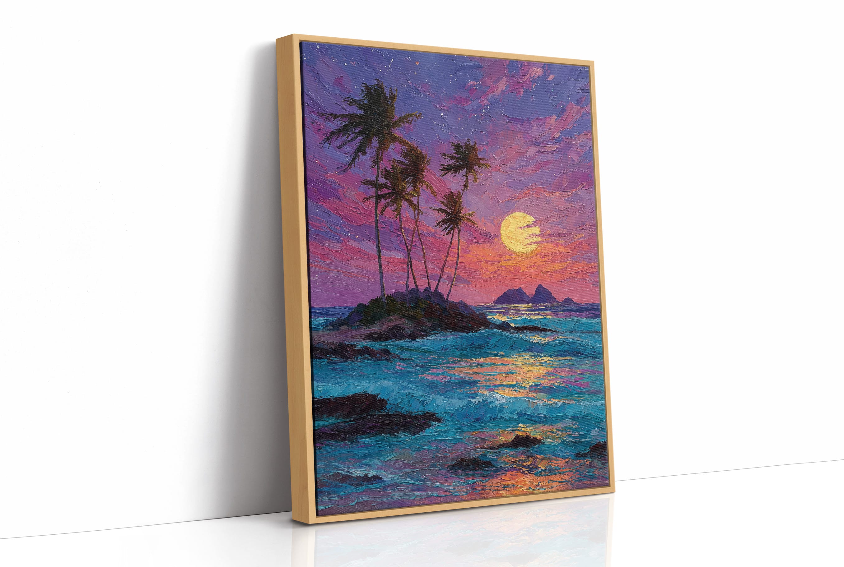 Moonrise Over the Tiny Island