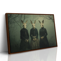 Woodland Sisters In Victorian Attire