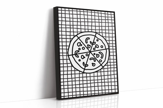 Pizza Stories On Checkered Cloth