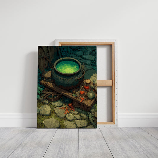 Witch's Cauldron in the Woods