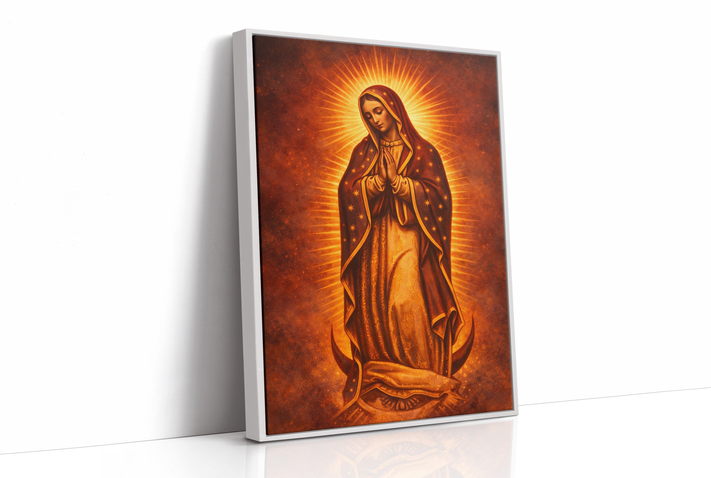 Radiant Devotion in Amber Light