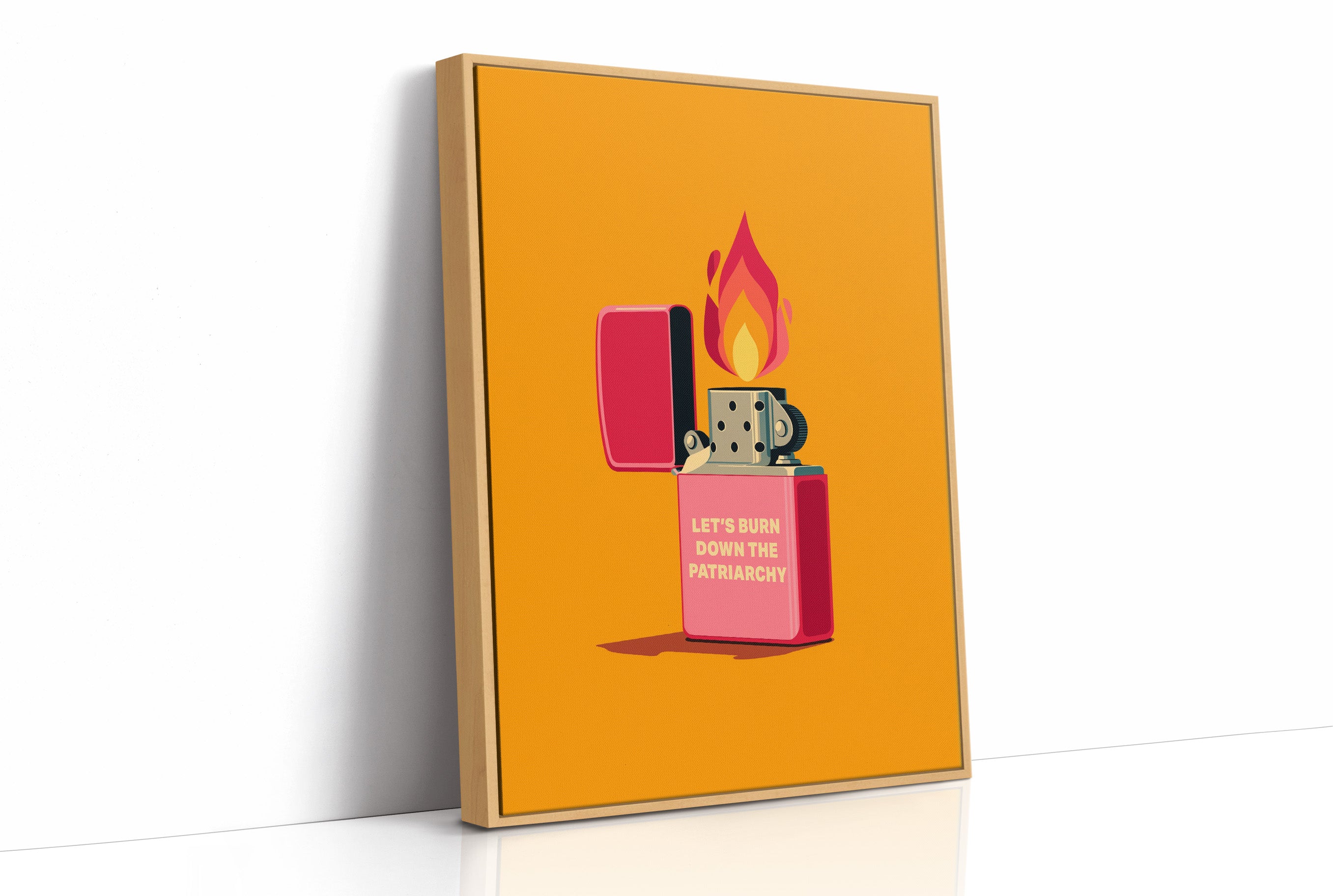Let’s Burn Down the Patriarchy Art Print