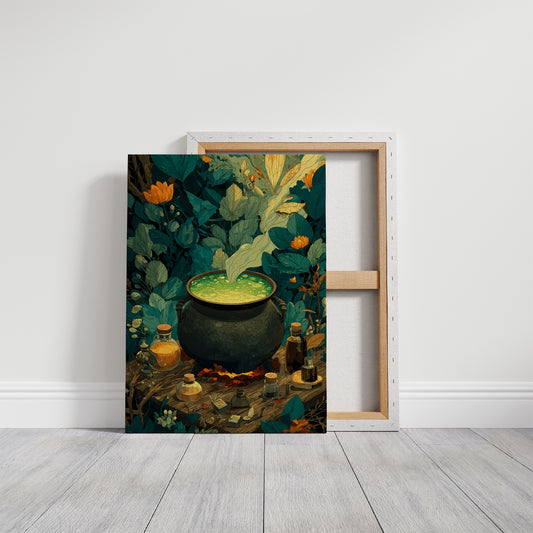Cauldron Steaming in the Undergrowth