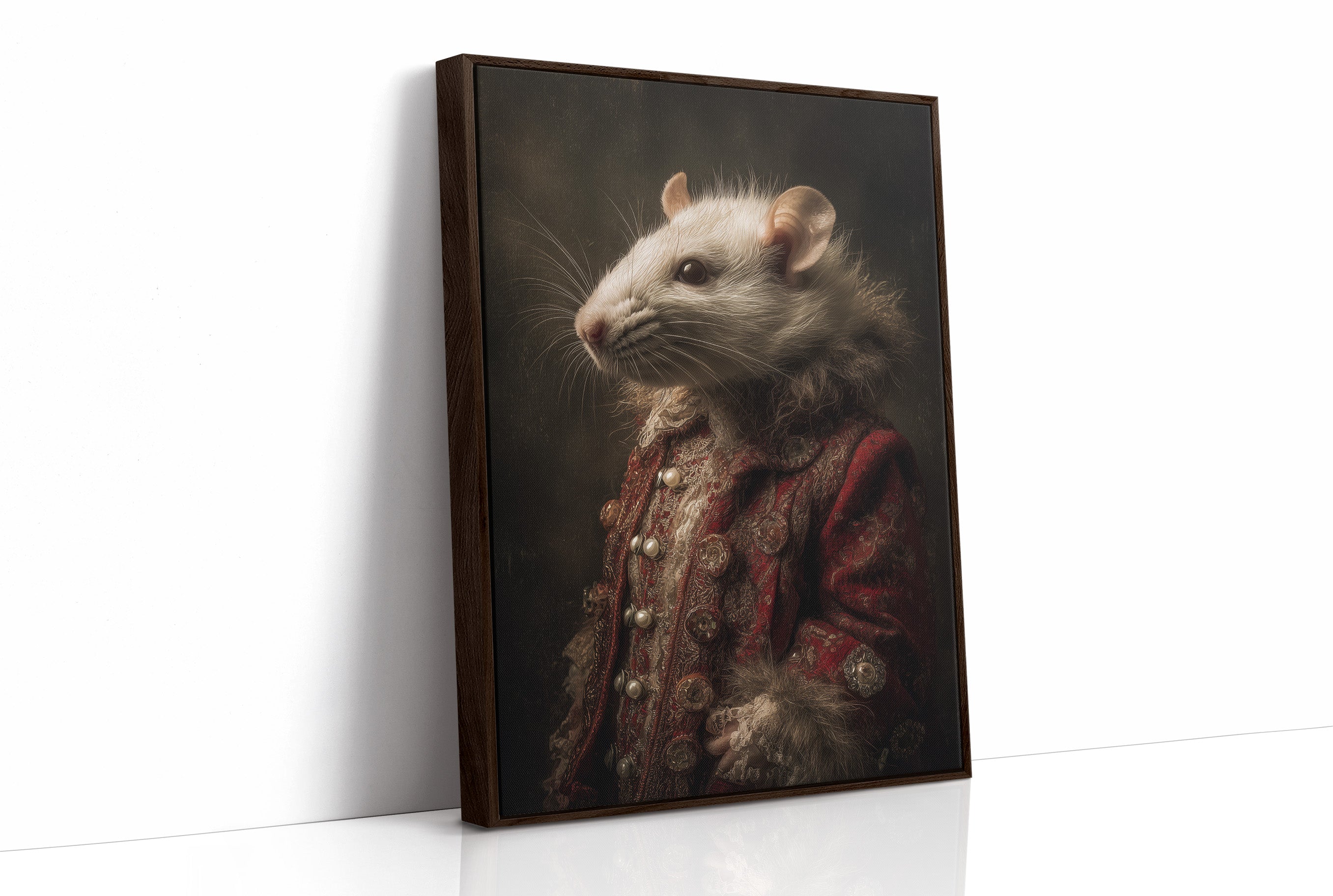 Noble Rodent In Crimson Attire