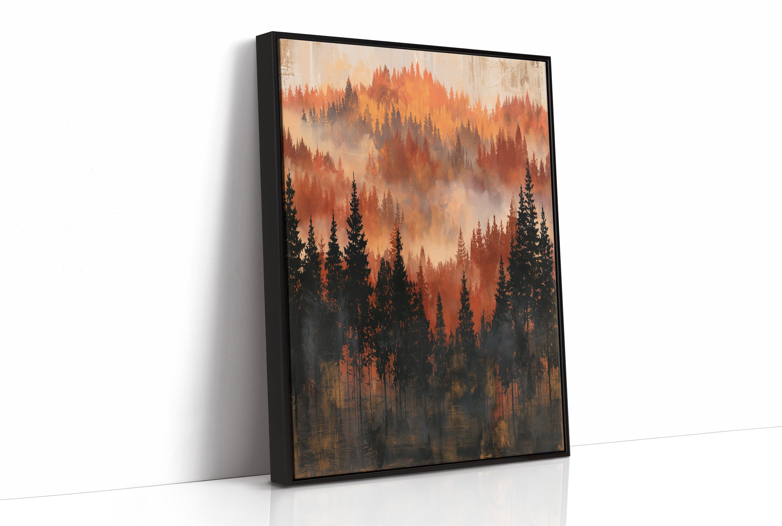 Layers of Autumn Pines