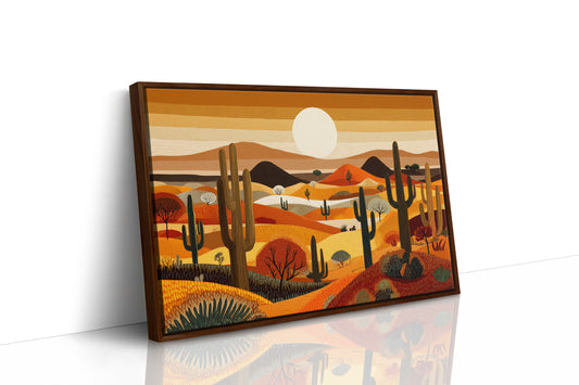 Saguaros Dance Under Desert Sunset