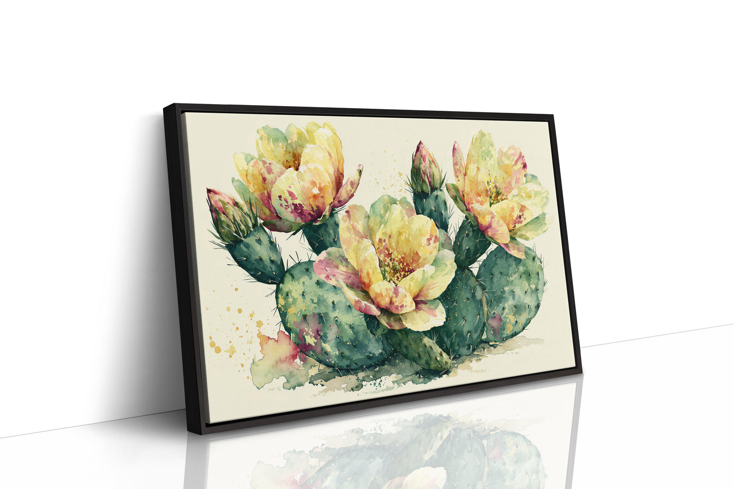 Prickly Pear in Golden Bloom