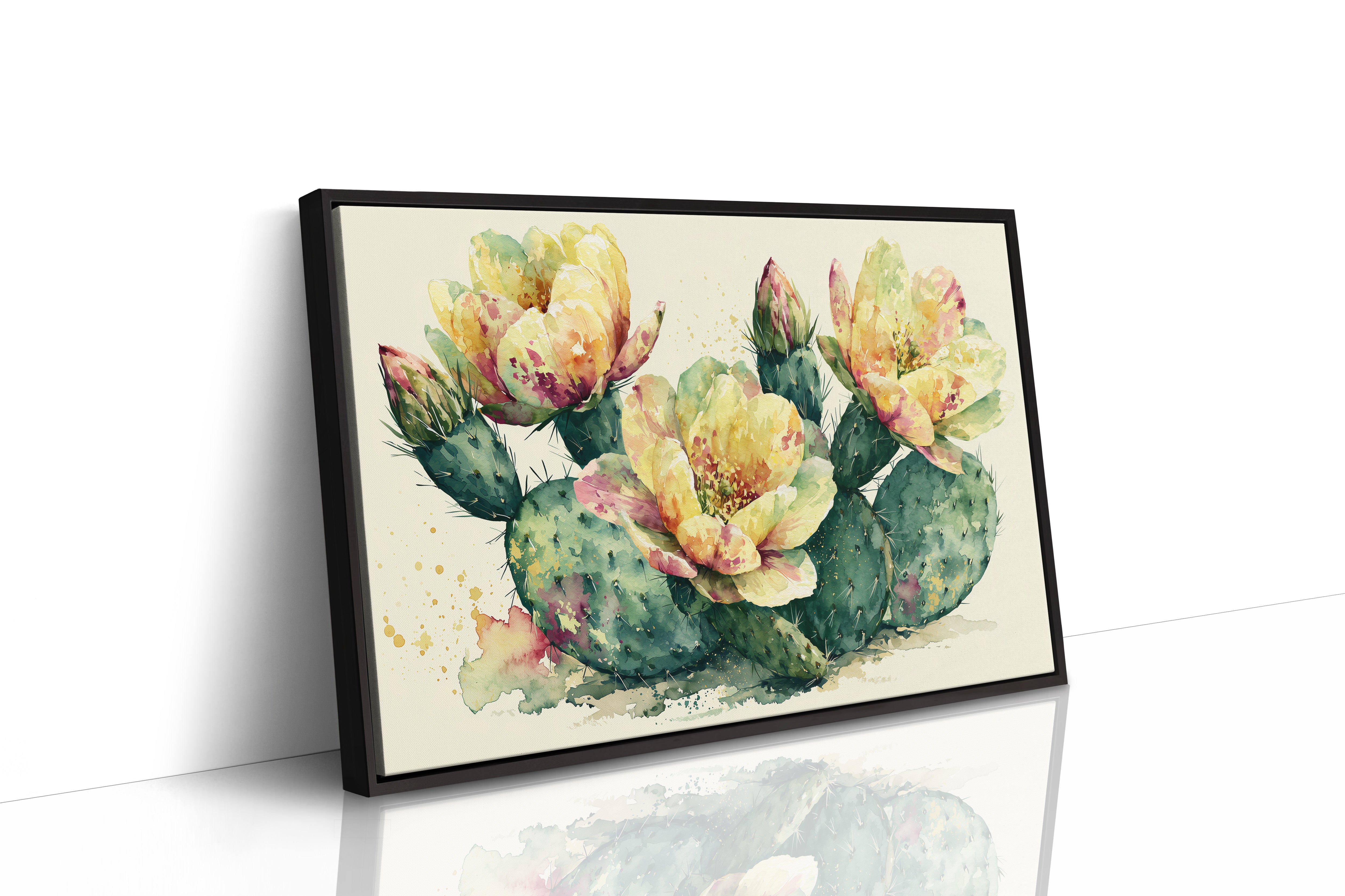 Prickly Pear in Golden Bloom