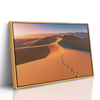 Footprints Over Golden Dunes