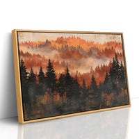 Ridgeline in Amber Fog