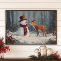 Winter Friends Share Forest Secrets