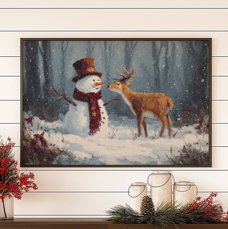 Winter Friends Share Forest Secrets