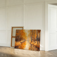 Autumn River Carries Golden Stories
