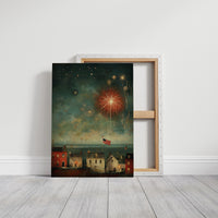 Smoke and Stars Over the Harbor