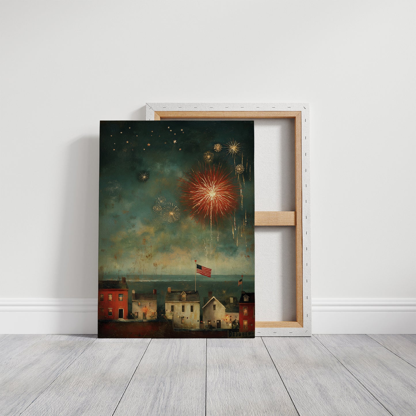 Smoke and Stars Over the Harbor