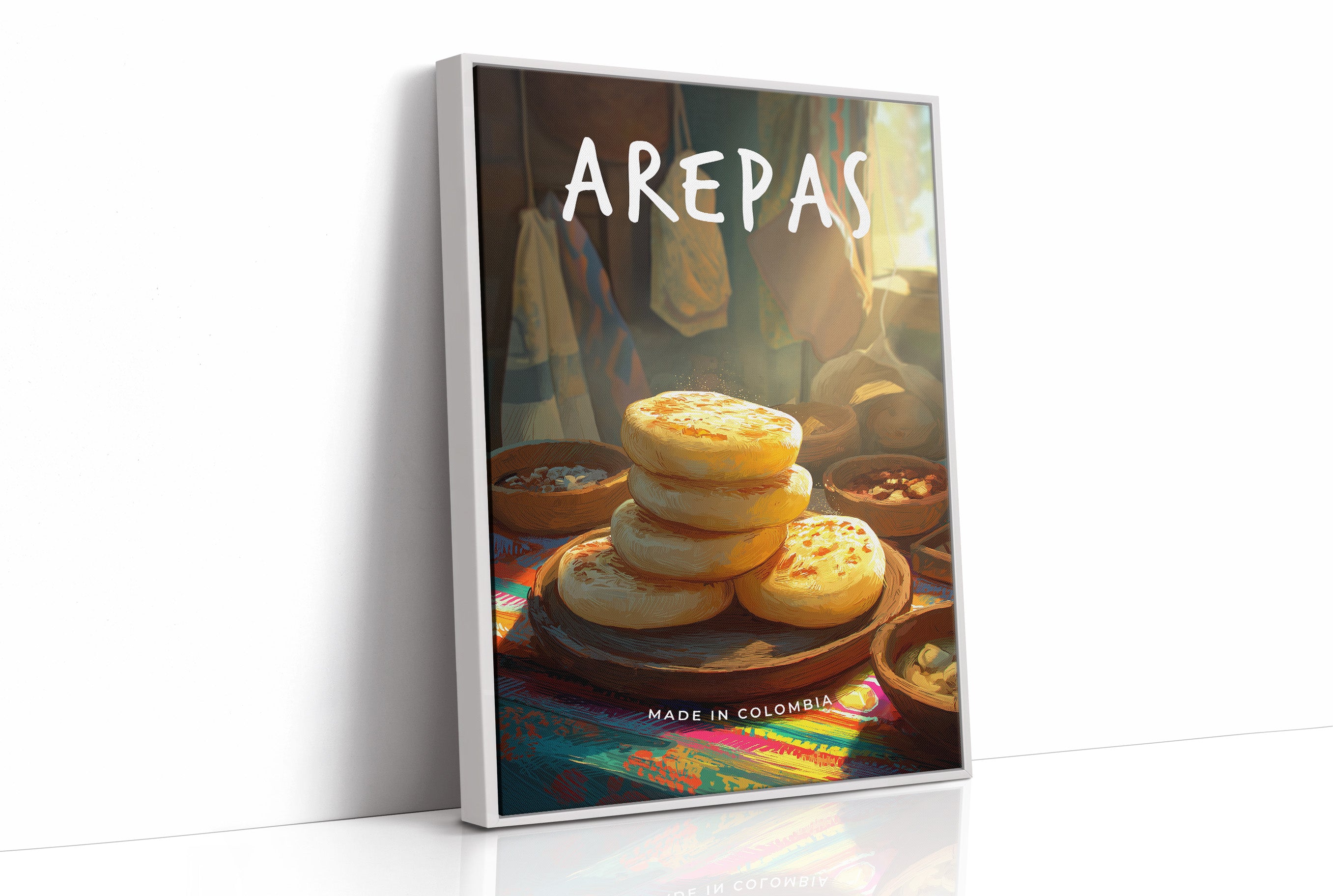 Golden Arepas In Morning Sunlight