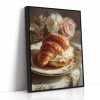 Croissant and Roses