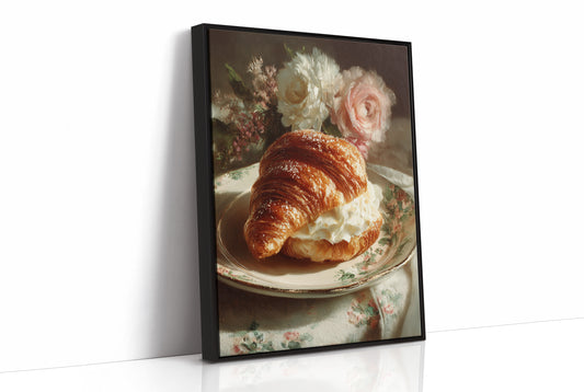Croissant and Roses