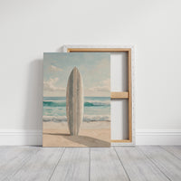 Weathered Board Awaits Morning Tide