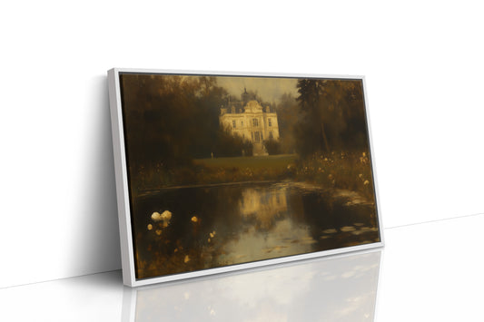 Château Reflected in Golden Dusk