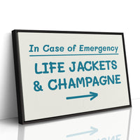 Life Jackets & Champagne, Teal