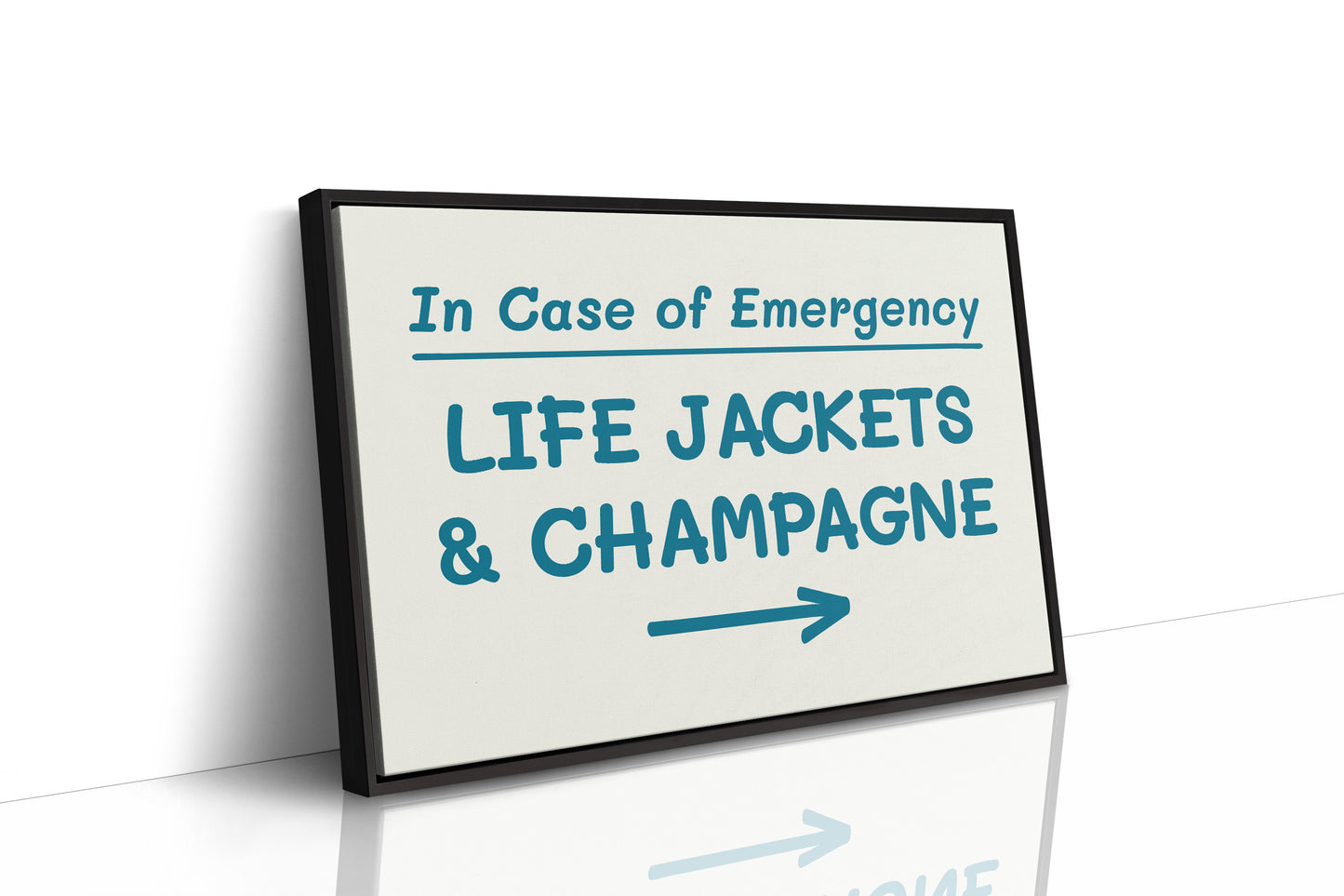 Life Jackets & Champagne, Teal