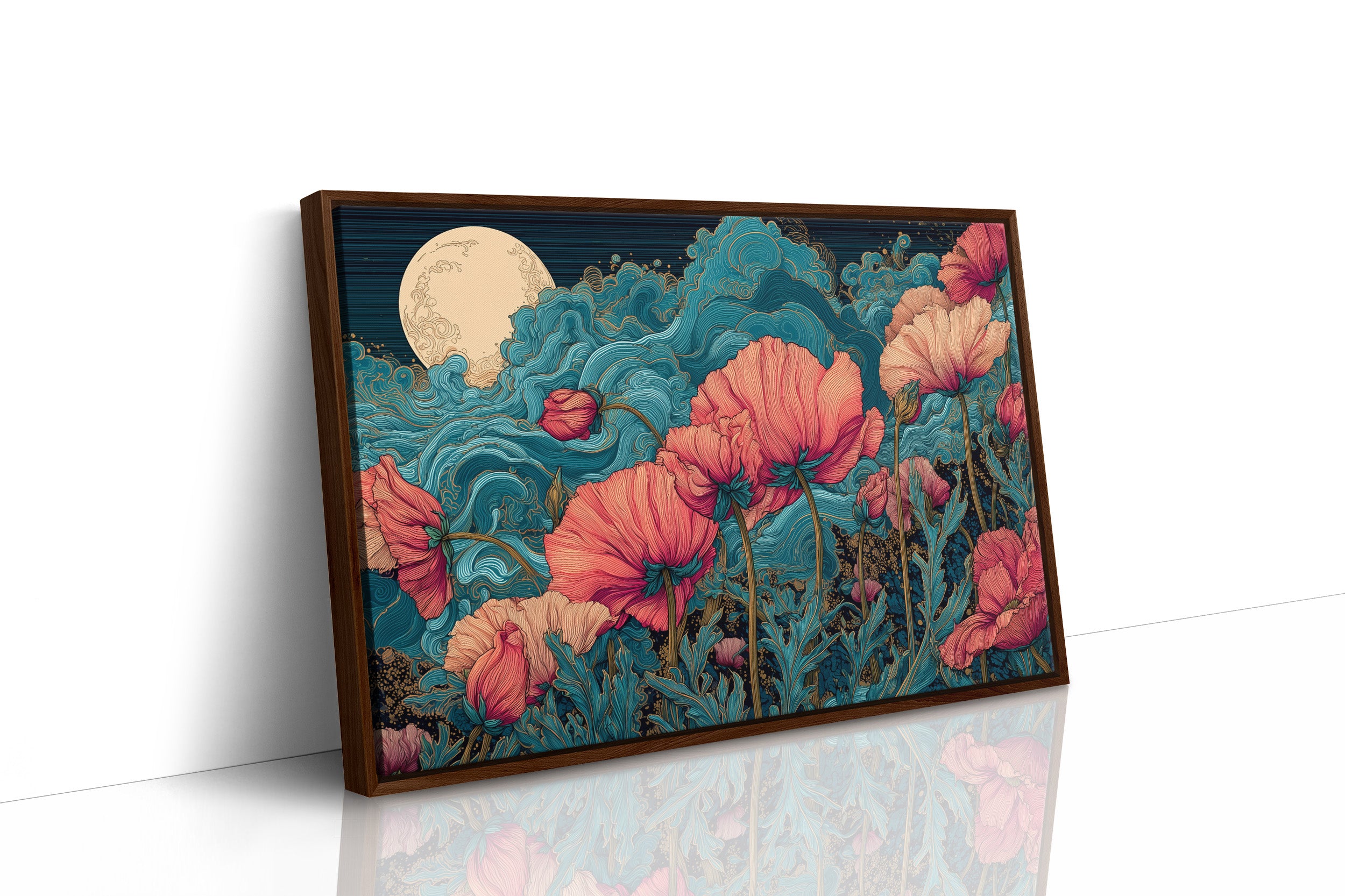 Coral Blooms Under Midnight Tide