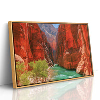 Emerald River Through Red Rock