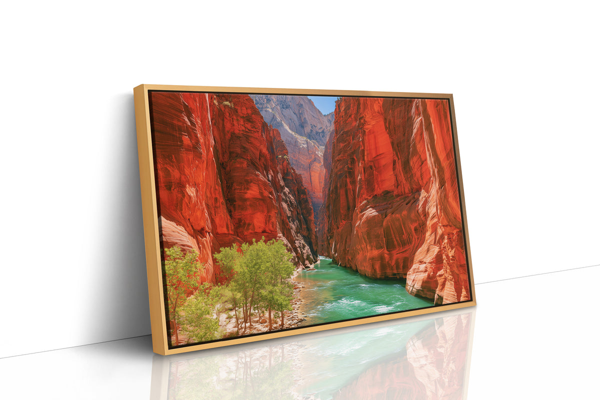 Emerald River Through Red Rock