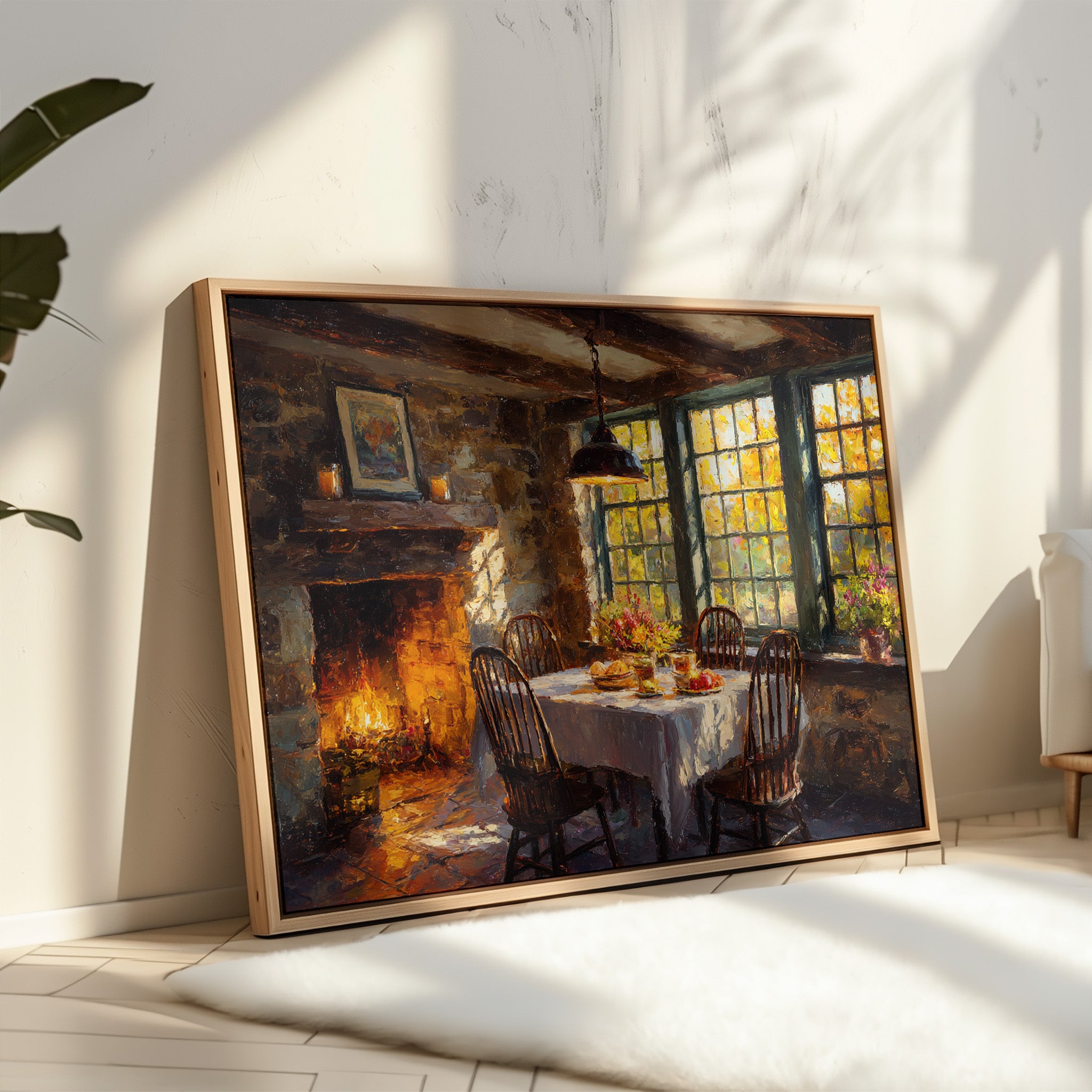 Autumn Feasts By Firelight Glow