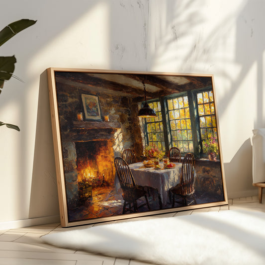 Autumn Feasts By Firelight Glow