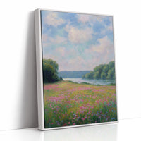 Wildflowers Drift Toward Distant Shore