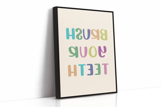 Pastel Letters Dance Like Spring Brush Your Teeth