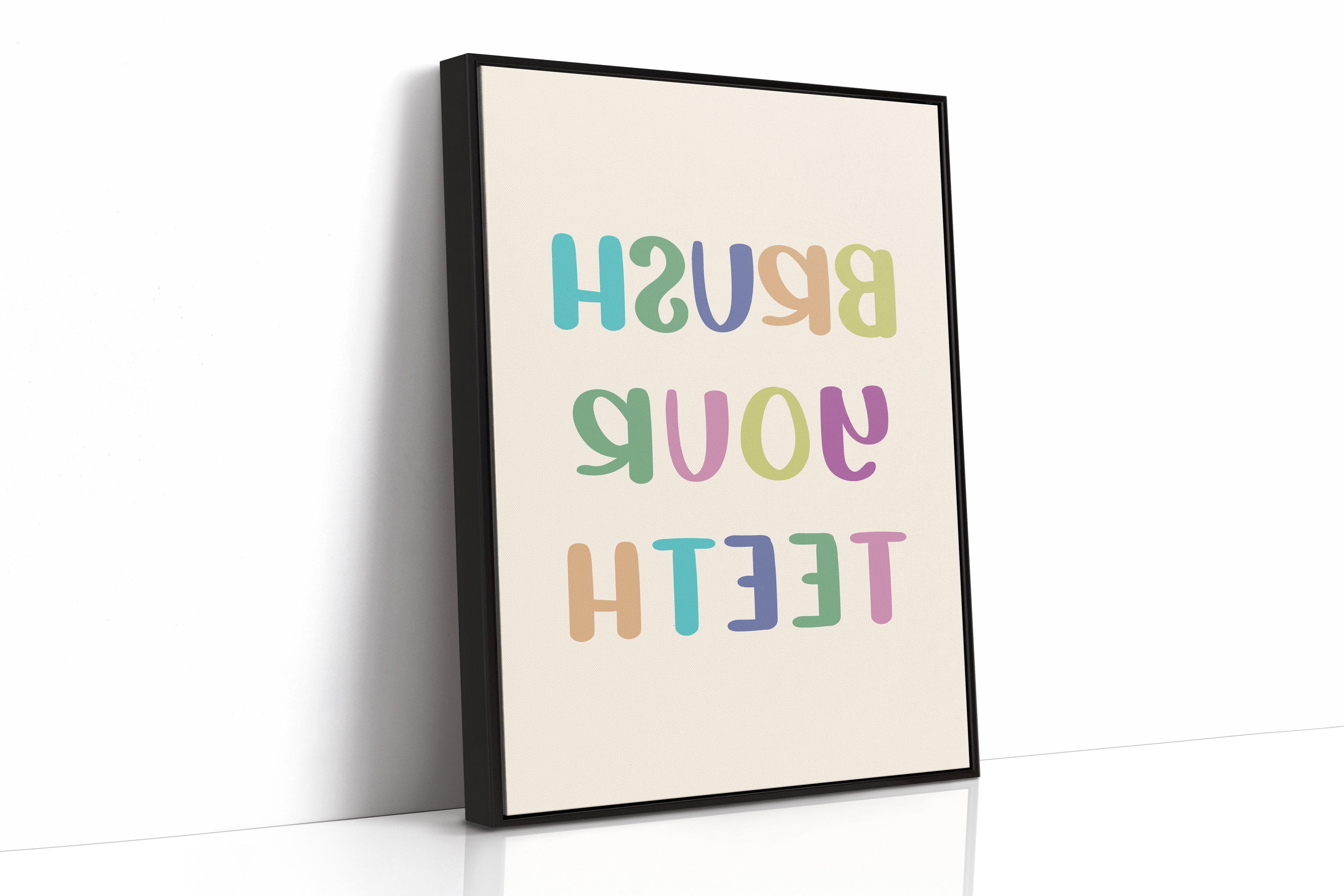 Pastel Letters Dance Like Spring Brush Your Teeth