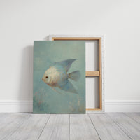 Pale Swimmer In Seafoam Currents