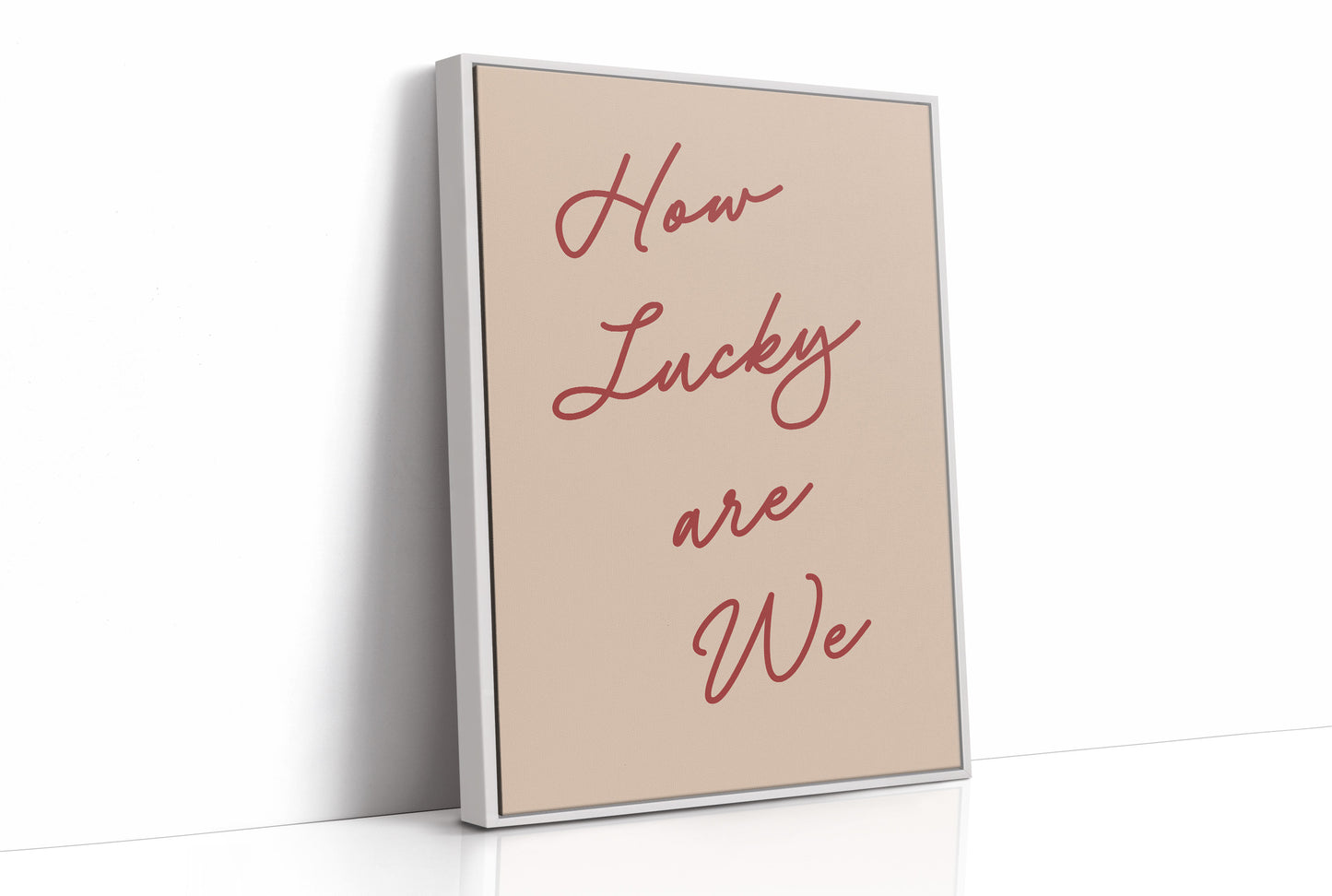Lucky, In Cursive
