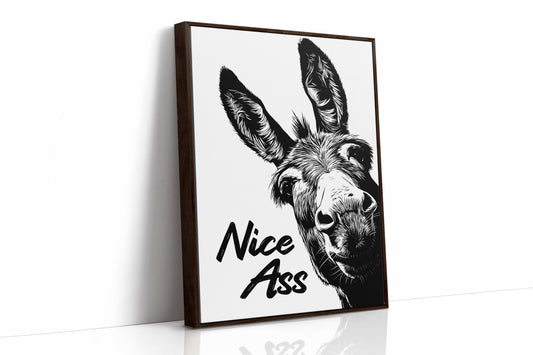 Nice Ass Donkey Humor Print