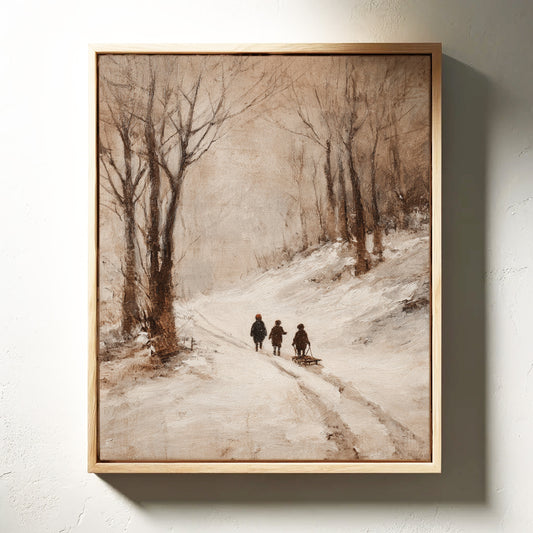 Footsteps Through Winter's Embrace