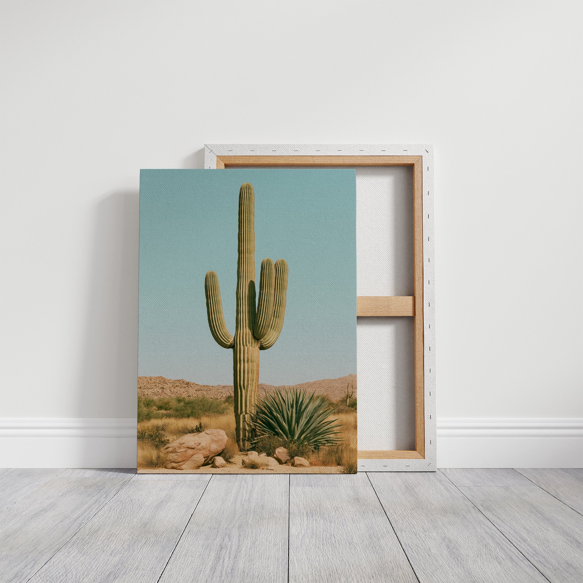Saguaro Under Turquoise Sky