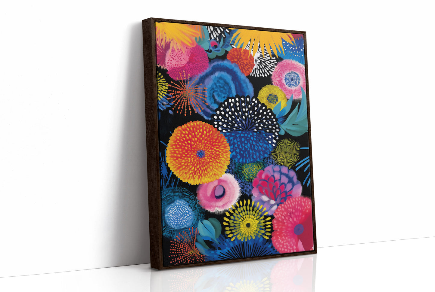 Tropical Blooms Dance At Midnight