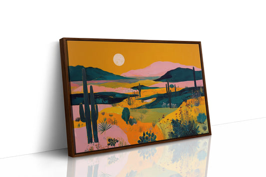 Saguaros Dance Under Honey Skies