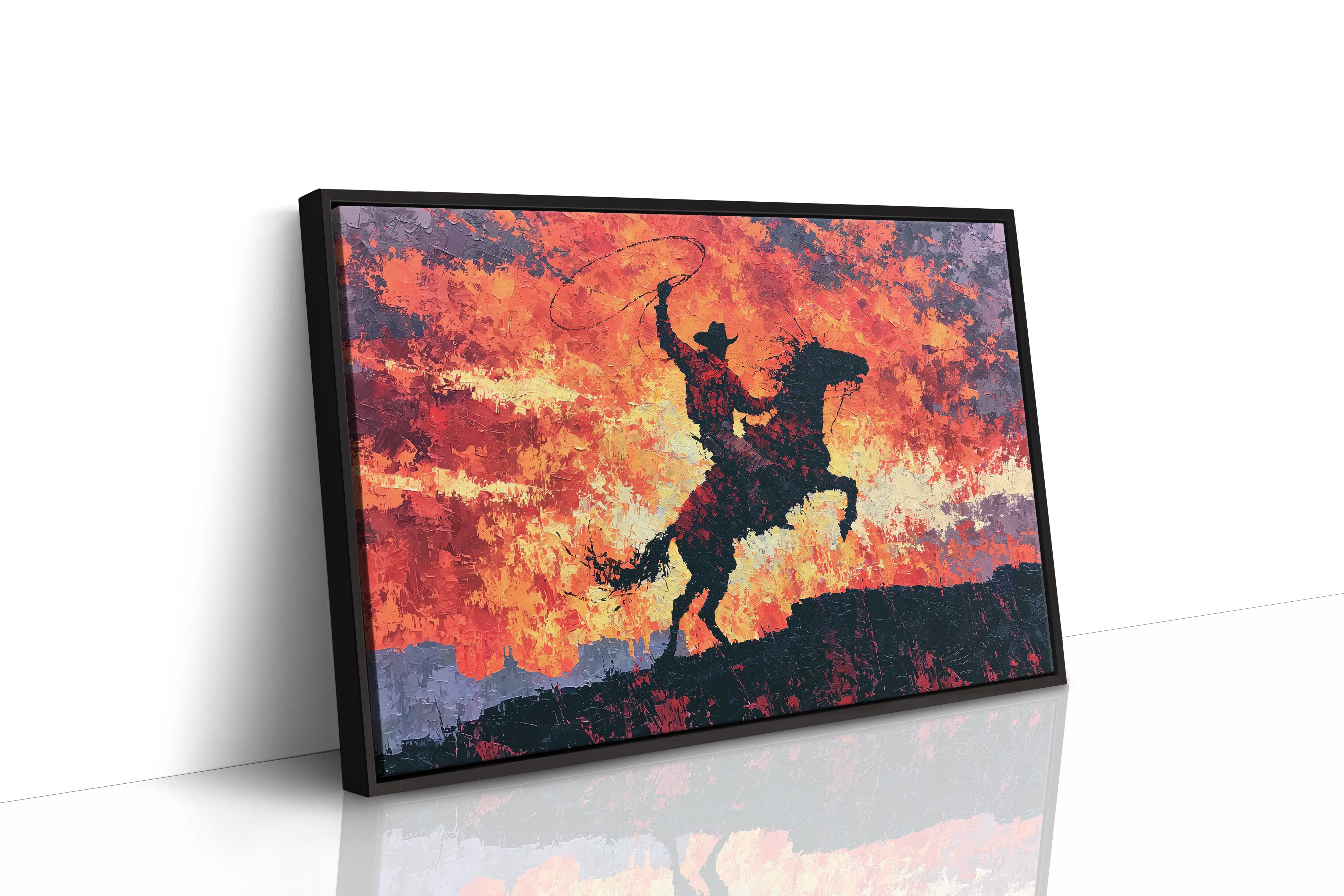 Lasso Under a Burning Sky
