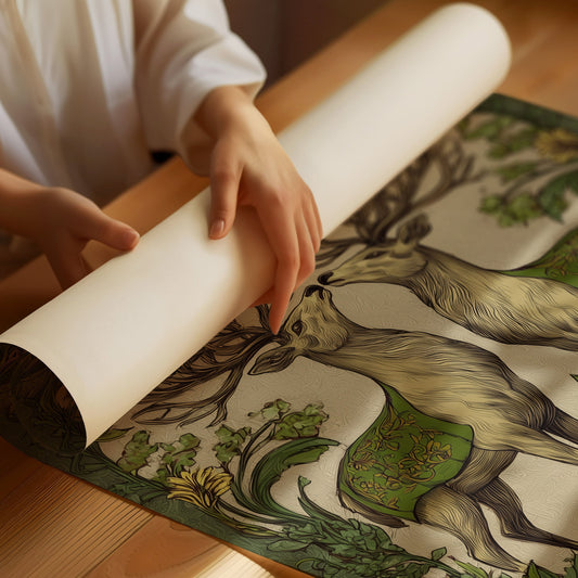 Winter Stags Dance Among Vines