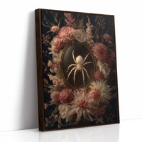 Pale Arachnid Among Blush Blooms