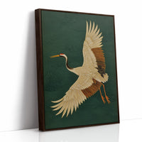 Noble Wings Against Emerald Depths