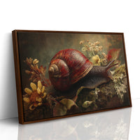 Crimson Shell Among Autumn Blooms