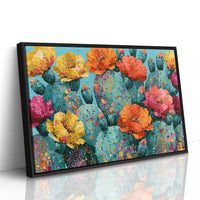 Cactus Bloom, Speckled Turquoise