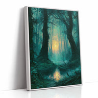 Reflected Glow: The Twin Trees of the Swamp Forest