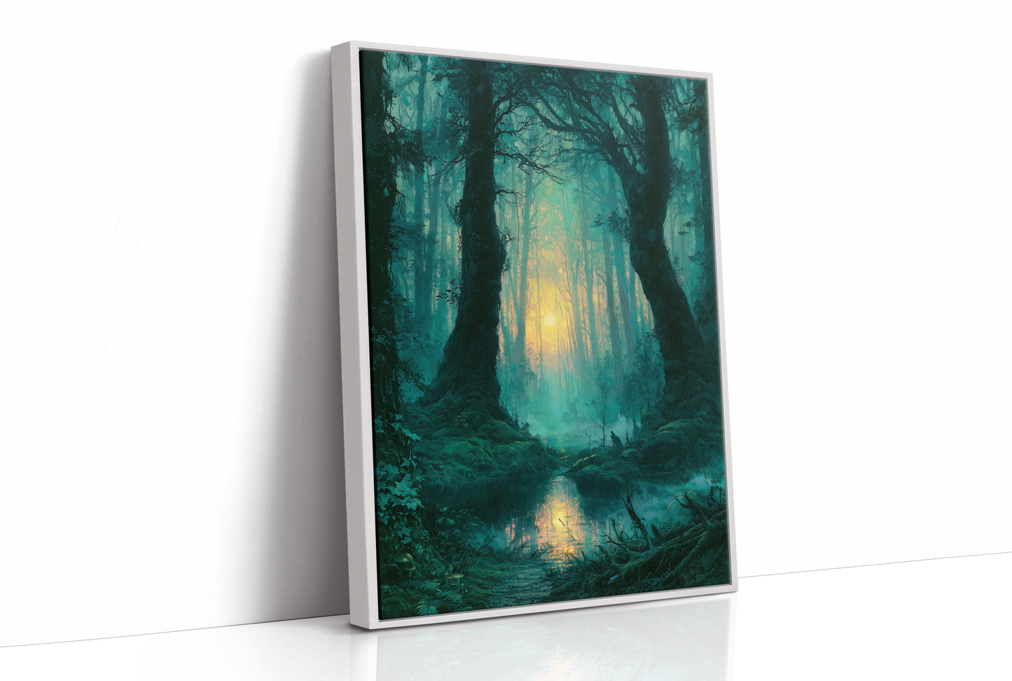 Reflected Glow: The Twin Trees of the Swamp Forest