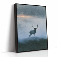 Elk on the Misty Ridge